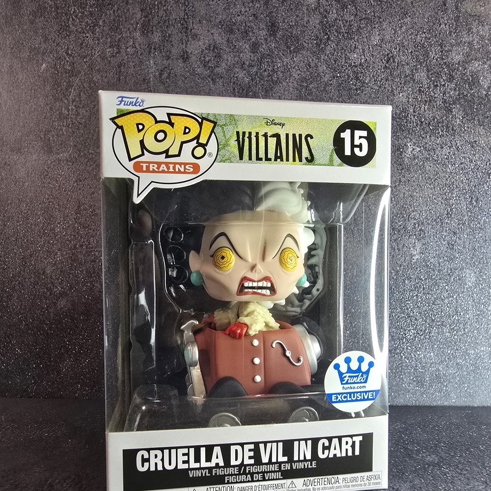Funko Pop! Villains Cruella De Vil in Cart - Black, White, Red